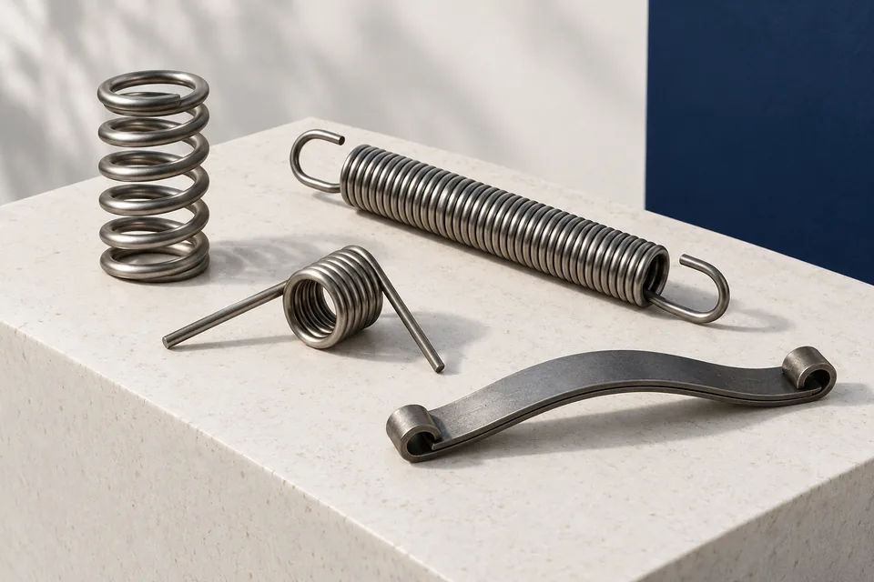Illustration of metal spring families