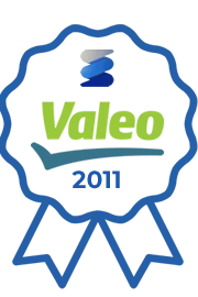 Placa del reconocimiento: Valeo, 2011